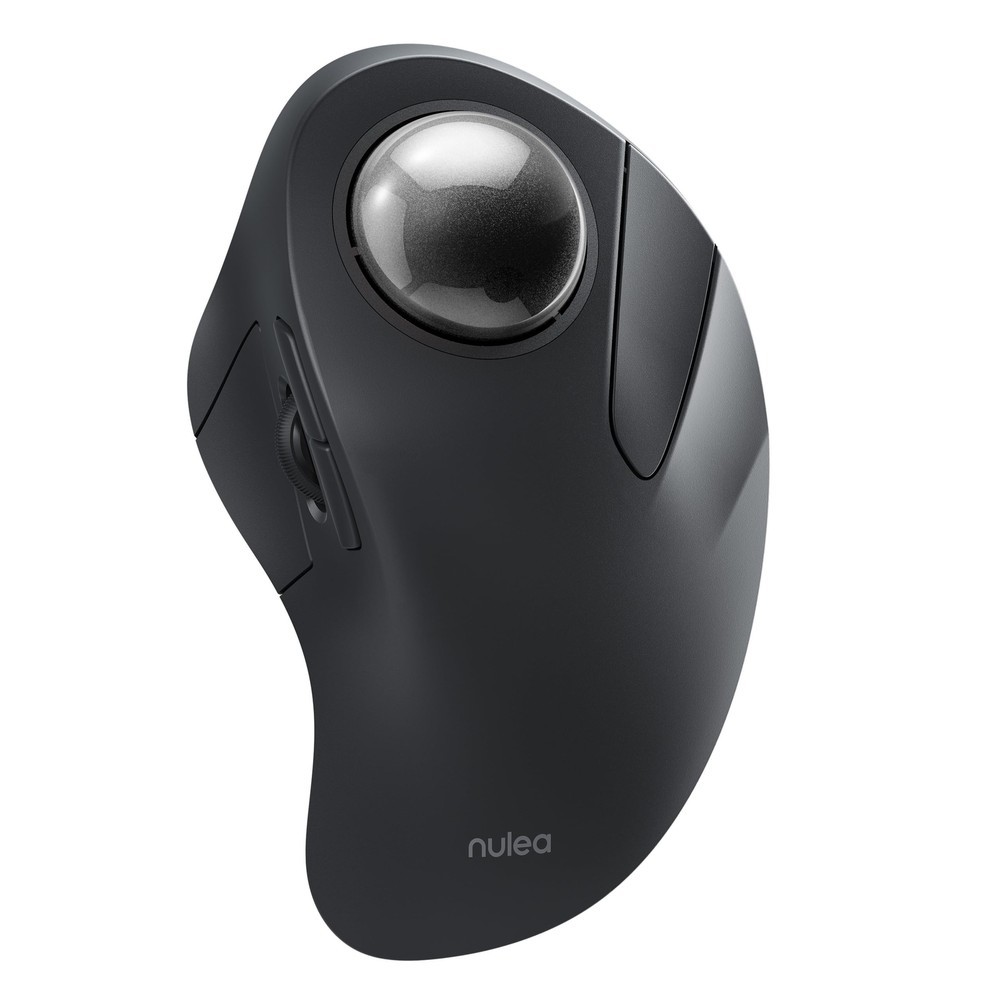 Nulea Rechargeable Wireless Ergonomic Trackball Mouse with Bluetooth