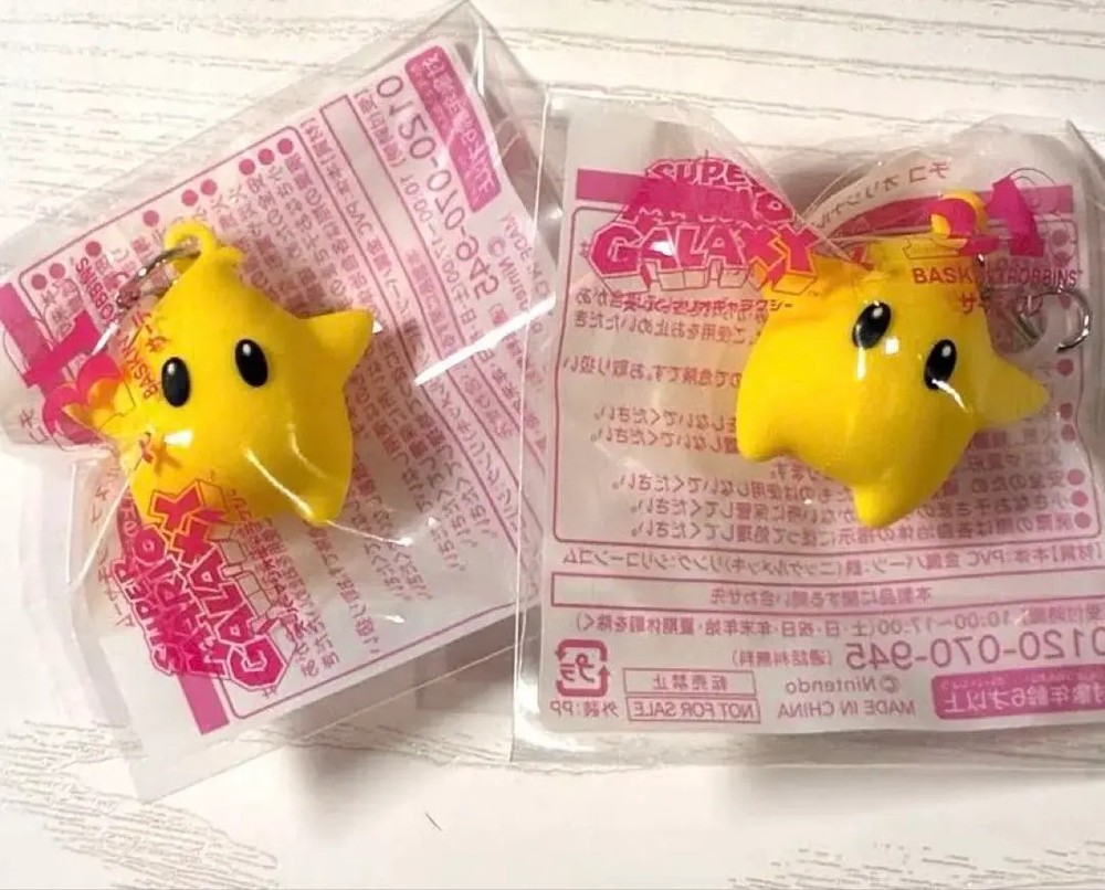 Baskin Robbins x Super Mario Galaxy Lumas Mini Charm Set of 2 31 Japan Limited