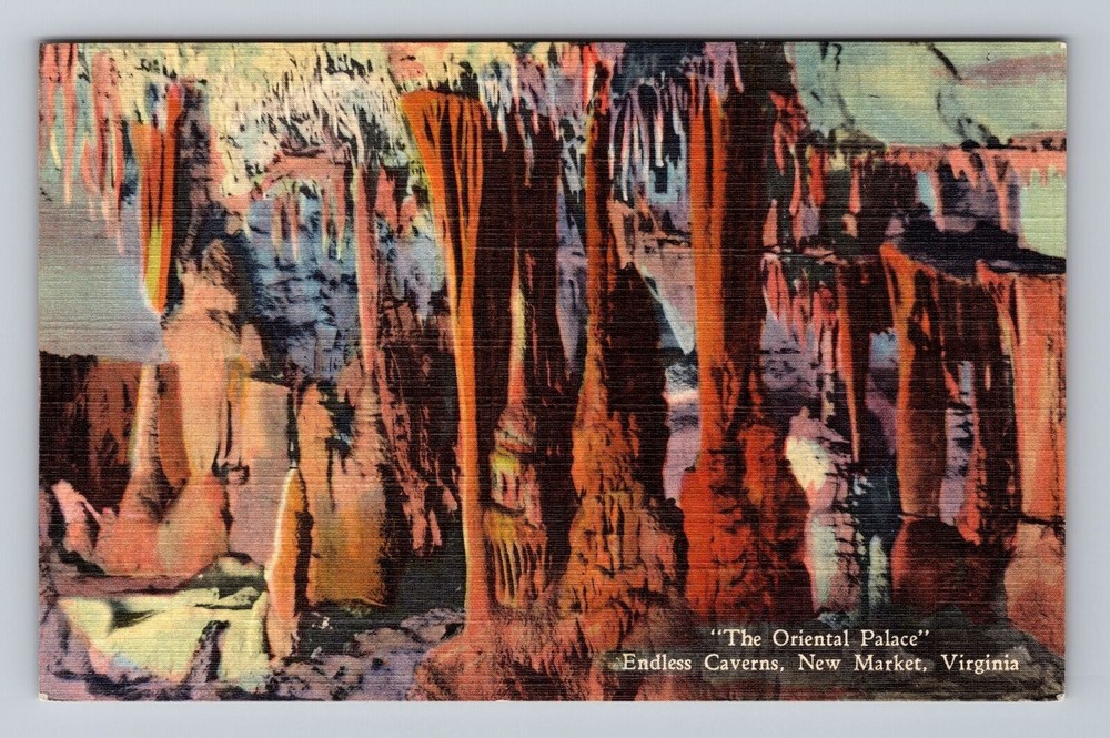 Virginia VA New Market The Oriental Palace Endless Caverns Vintage Postcard