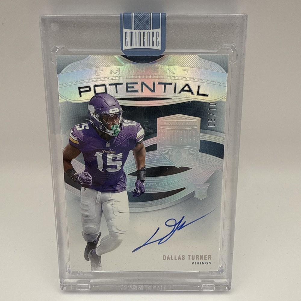 2024 Panini Eminence #EPA-DTR Dallas Turner 5/10 RC Eminent Potential Auto