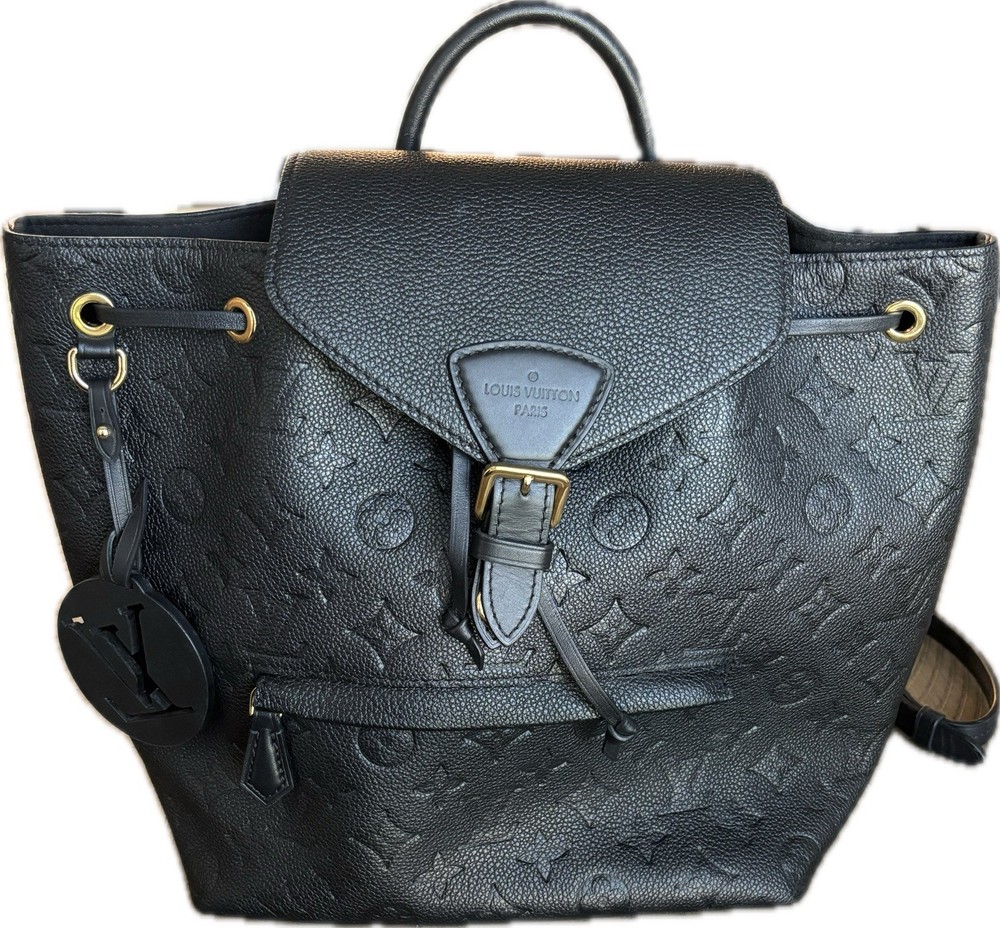 Louis Vuitton Montsouris NM Backpack in Black Empreinte Leather