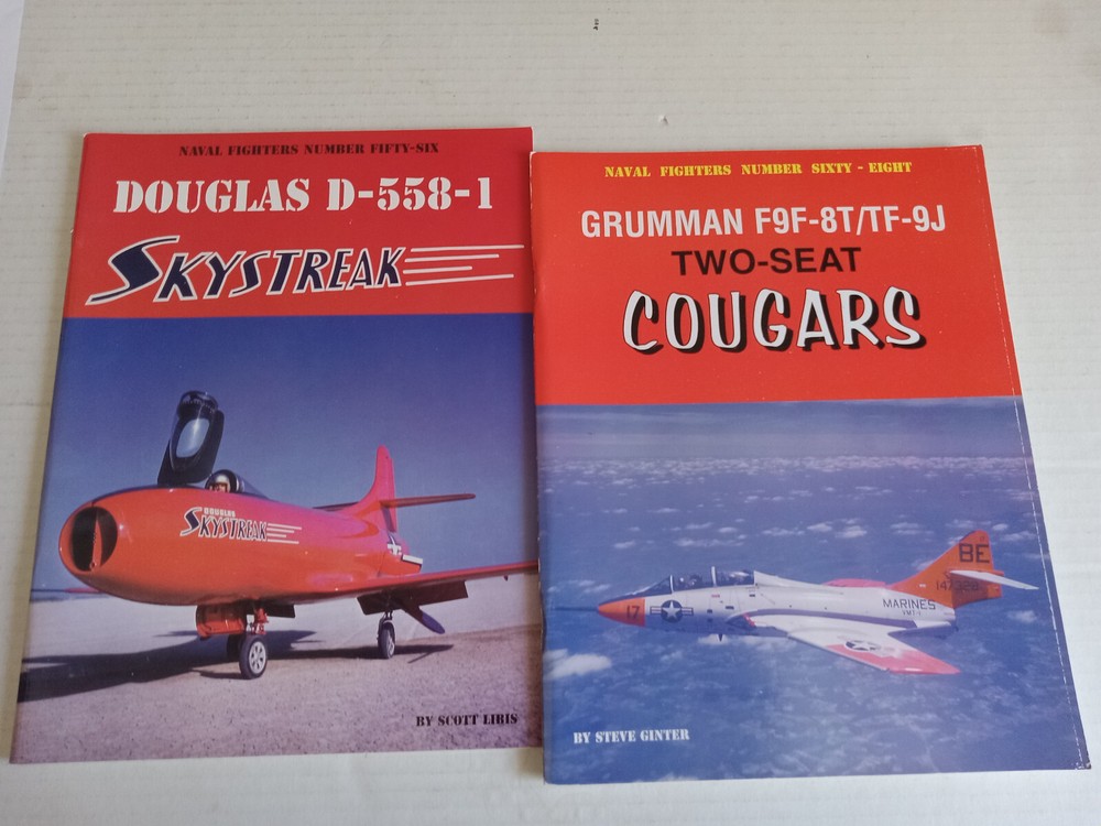 Naval Fighters USN LOT Grumman F9f Two Seat Cougars Douglas D-558-1 Skystreak