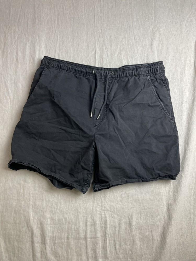 American Eagle Flex Jogger Shorts Black Men M Gorpcore Utility Drawstring Sporty