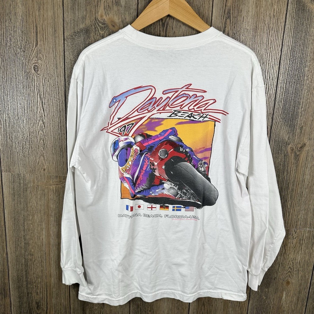 John Galt Brandy Melville Daytona Beach '97 Long Sleeve T-Shirt One Size