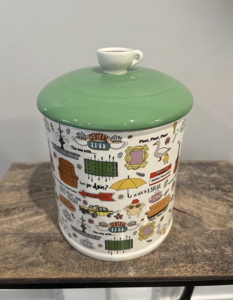 FRIENDS Iconic Sayings Doodles Cookie Jar HTF TV Show