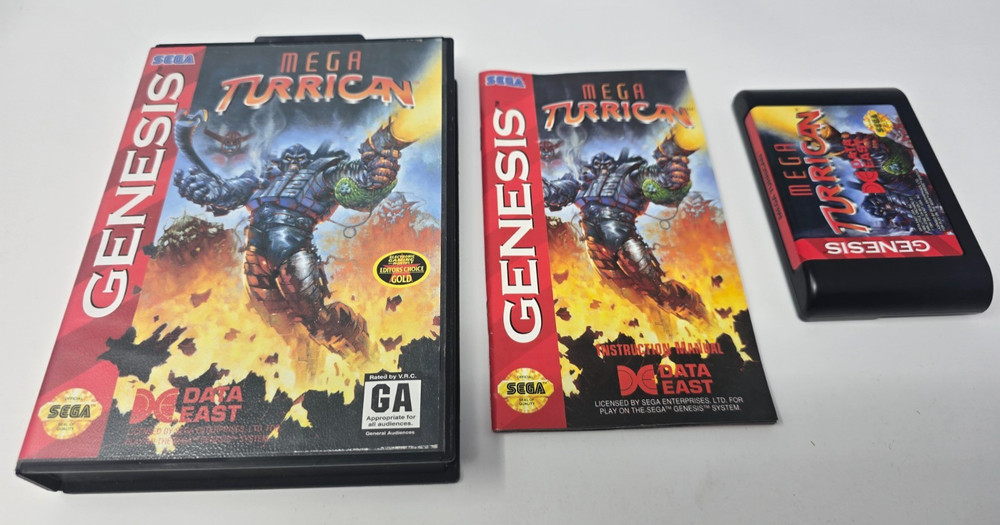 Mega Turrican (Sega Genesis, 1994) Complete Tested Rare