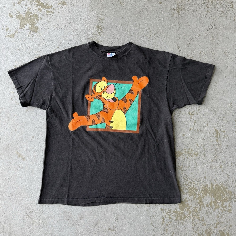 Vintage 90s Disney Winnie The Pooh Tigger Graphic T Shirt Size XL