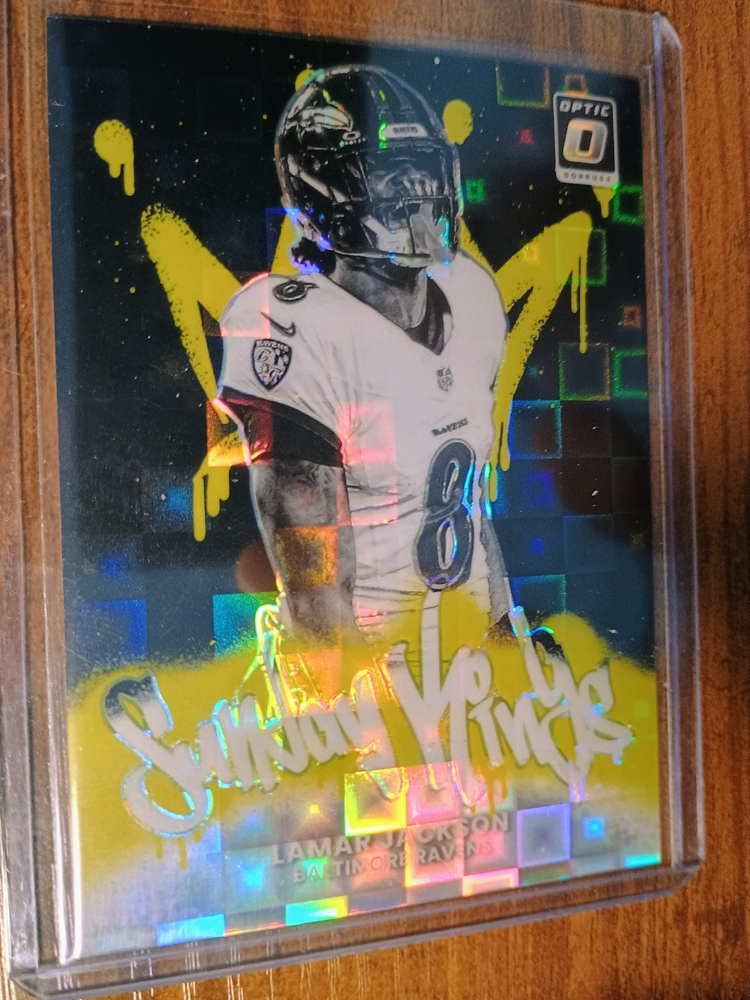 2025 Panini Optic Sunday Kings Case Hit Black Pandora /25 Lamar Jackson