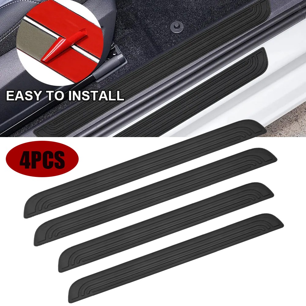 For Honda 4Pc Car Door Sill Entry Guard Anti-Scratch Protector Scuff Plate Cover