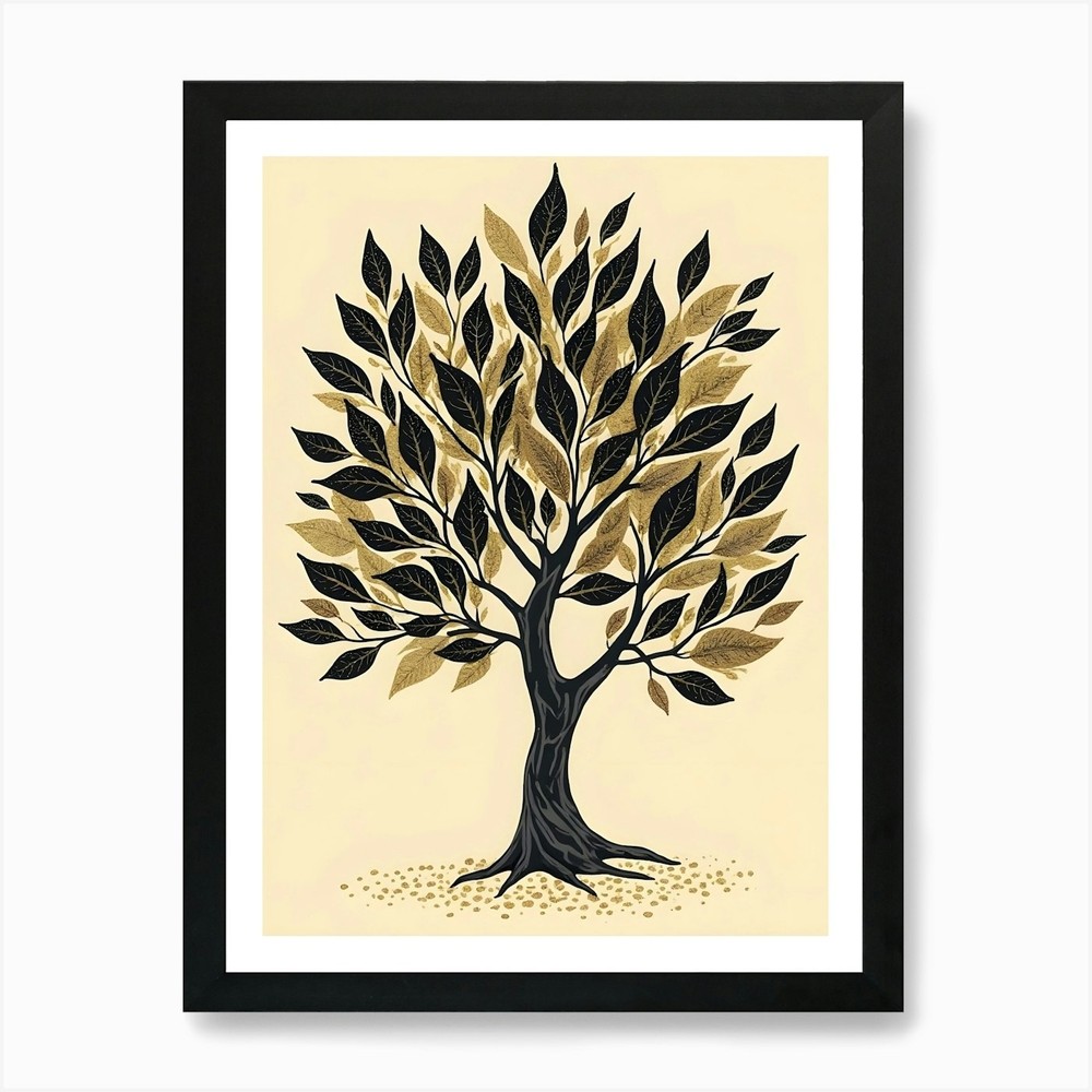 Tree of Life 130 Framed Canvas Art Print Wall Decor Picture