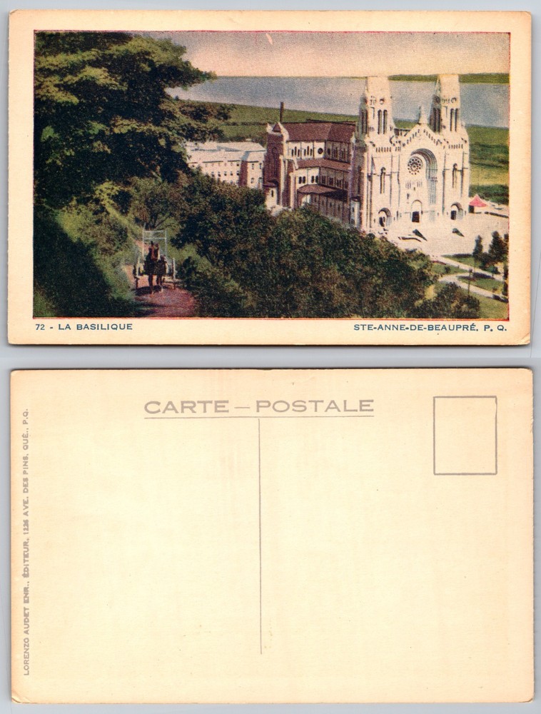 La Basilique SteAnneDeBeaupre Canada Postcard