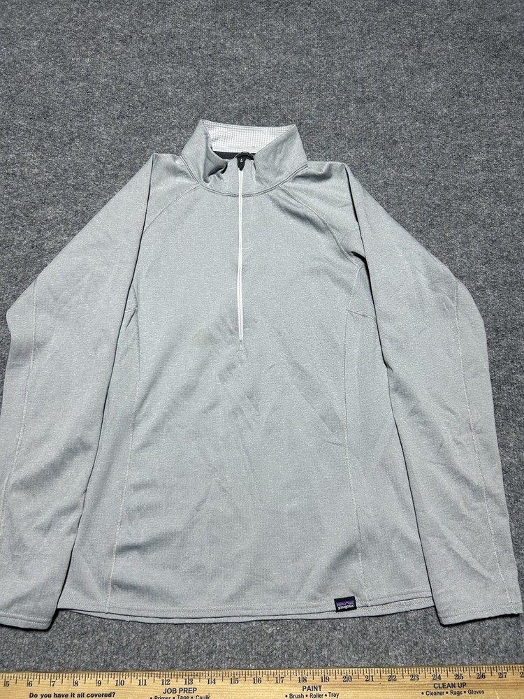 Patagonia Top Women’s Medium Midweight Capilene Baselayer Pullover Half Zip Neck
