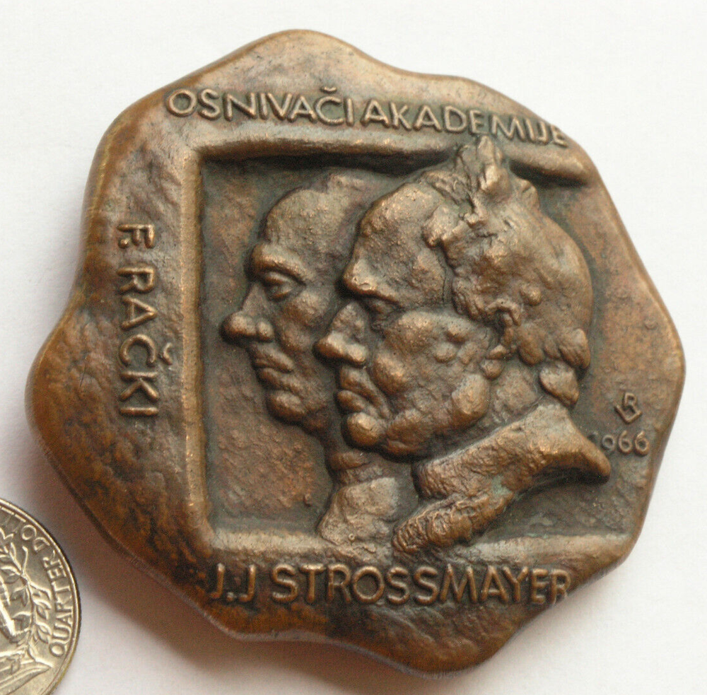 1966 FR Racki Medal from Southern Slavs Academy of Sciences and Arts Zagreb-image