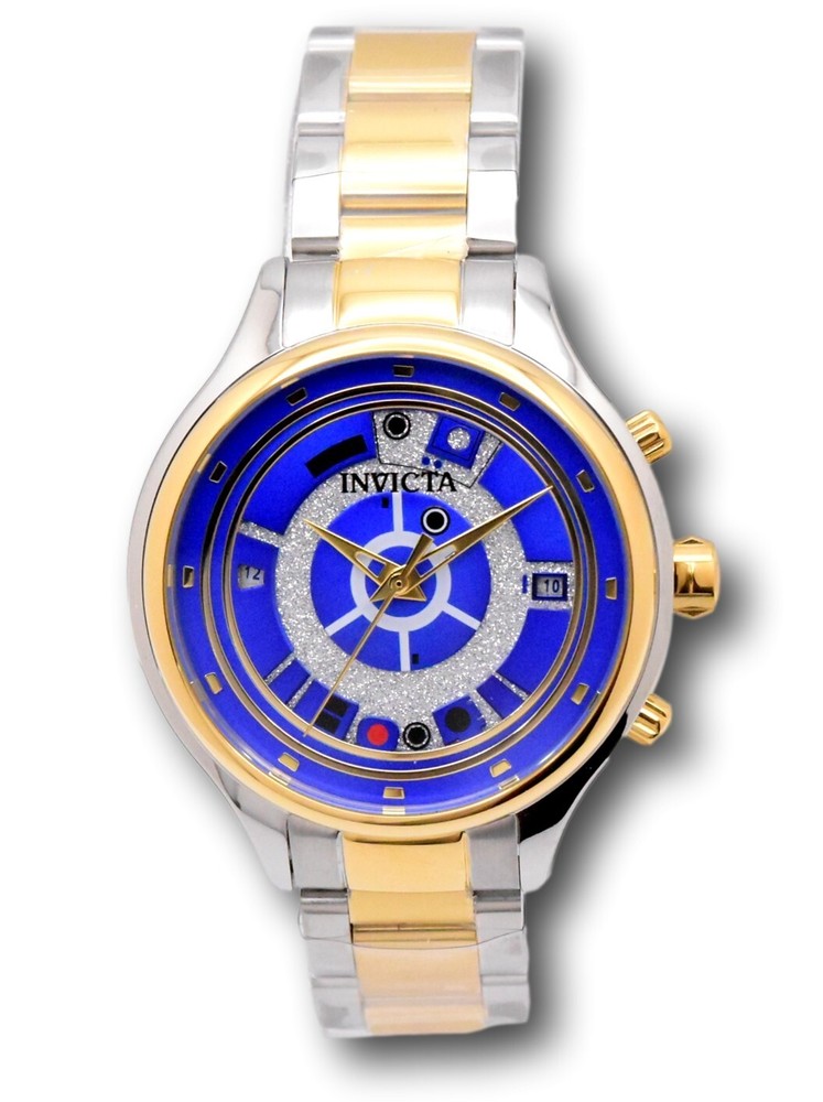 Invicta Star Wars R2-D2 Women's 38mm Dual Time Limited Glitter Dial Watch 41391