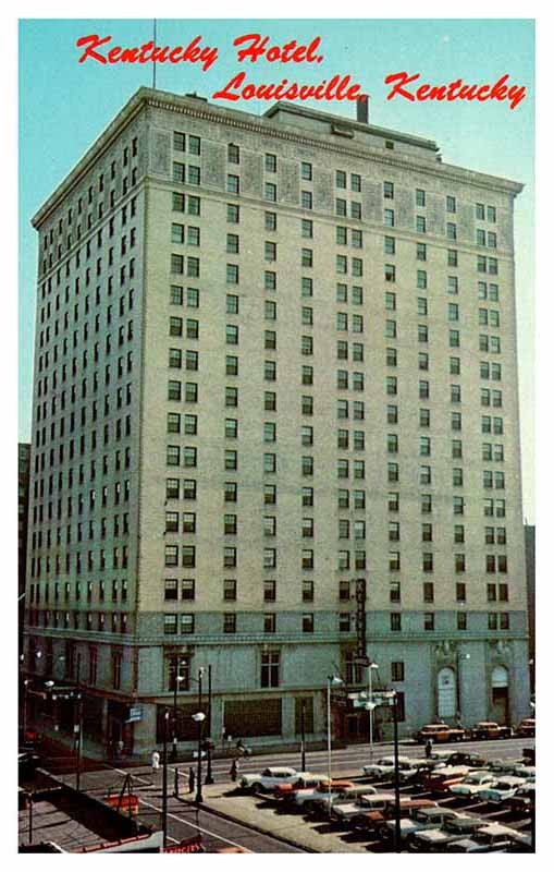 Postcard HOTEL SCENE Louisville Kentucky KY m/09 AS8448