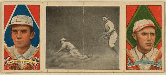 Photo:Tris Speaker/Clyde Engle, Boston Red Sox, baseball 1912 1