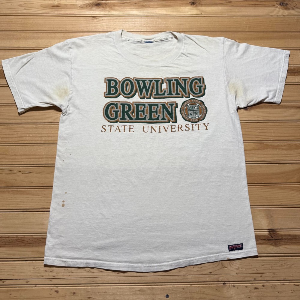 Vintage 90s Jansport Bowling Green State University BGSU Falcons T-Shirt Size XL