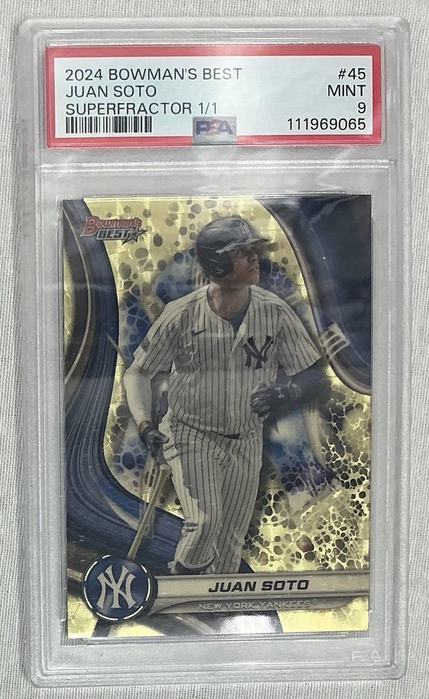 2024 Bowman’s Best Juan Soto Superfractor 1/1 Yankees PSA 9