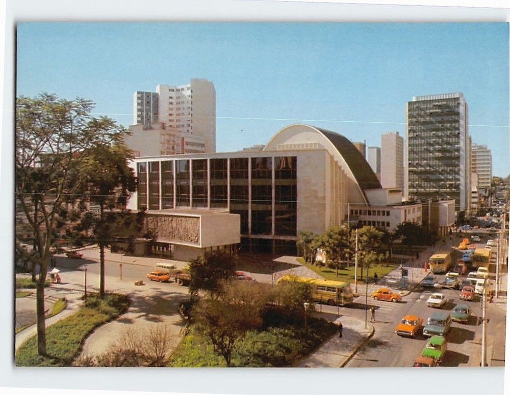 Postcard Guaira Theater Curitiba Brazil