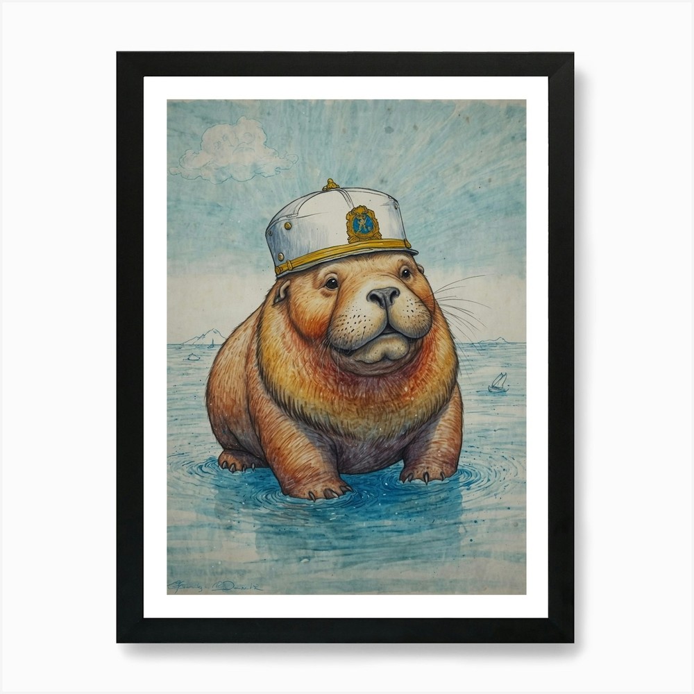 Polar Bear 7 Art Print Framed Wall Art Poster Canvas Print Picture