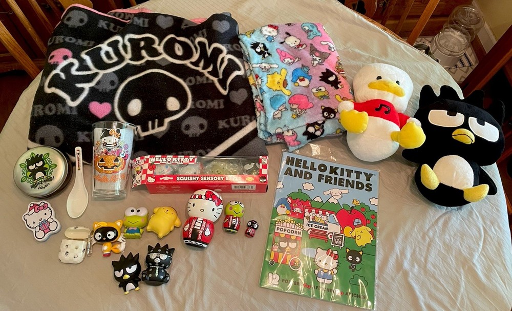 Hello Kitty And Friends Lot Sanrio Plush Figures Blanket Cup Vintage Mix Bundle