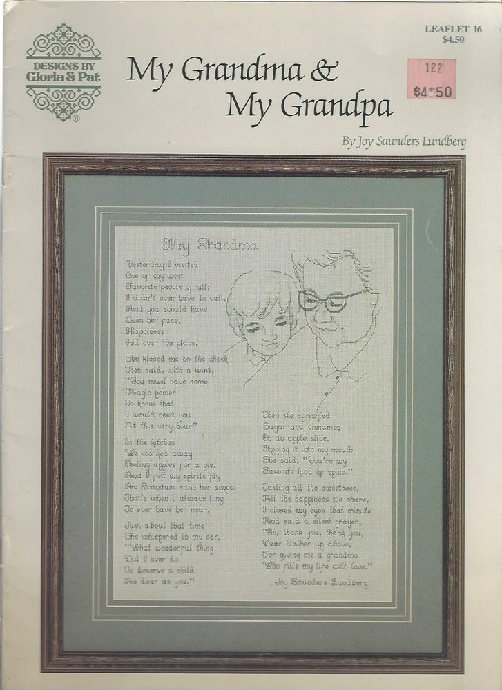 My Grandma & My Grandpa - Designs By Gloria & Pat - Leaflet No. 16