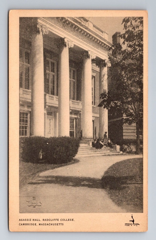 Cambridge MA-Massachusetts, Radcliffe College, Agassiz Hall, Vintage Postcard