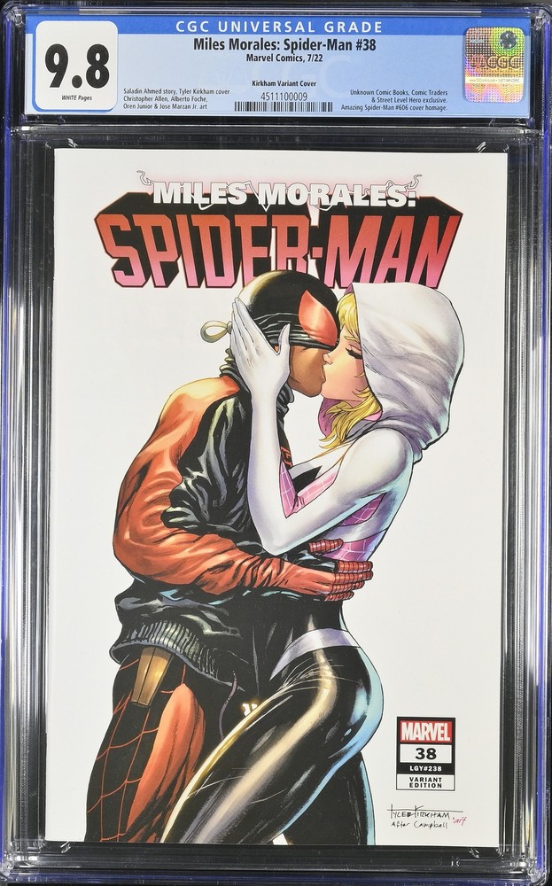 Miles Morales: Spider-Man 38 CGC 9.8 Kirkham Variant Cover