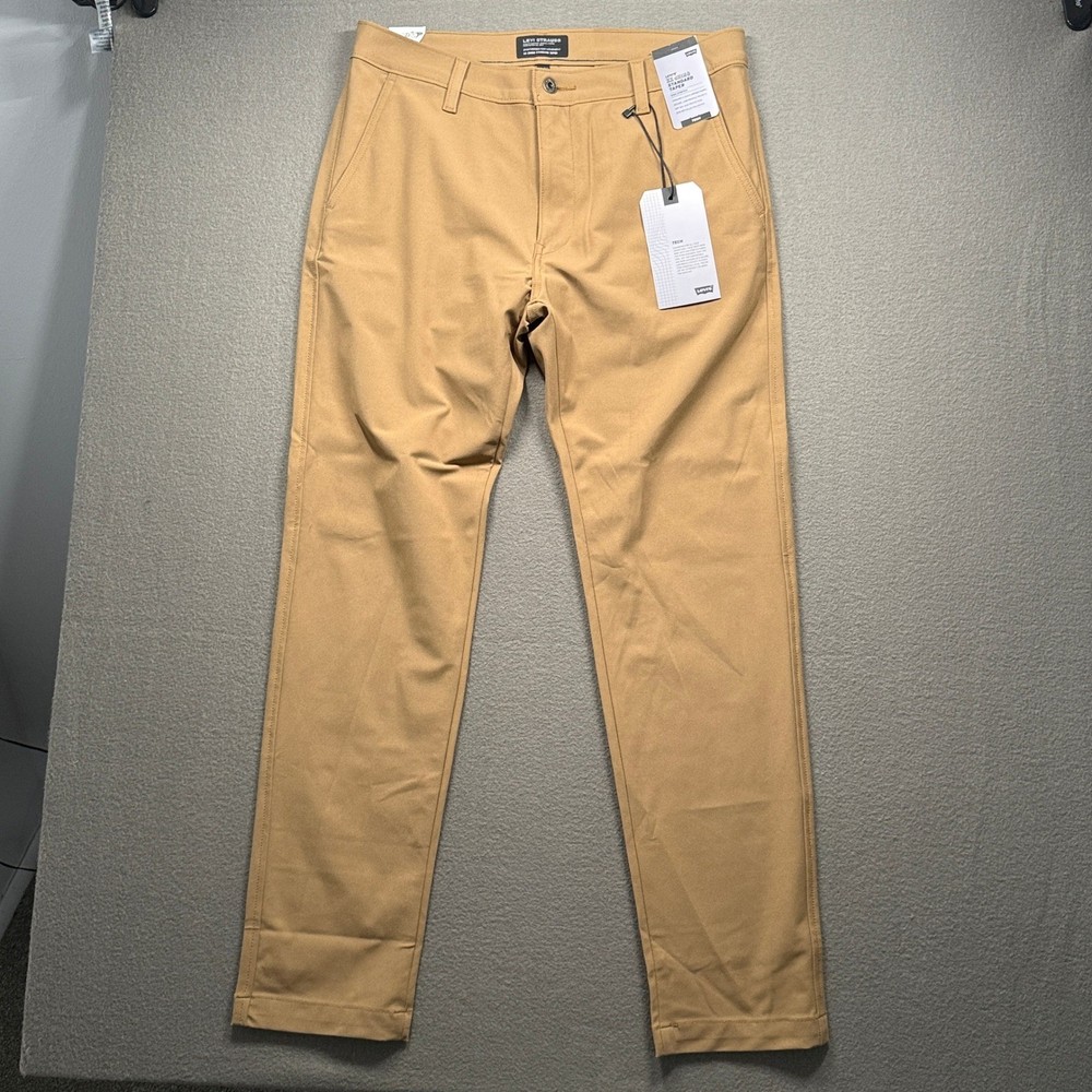 Levi's XX Chino Standard Taper Tech Men 33x32 Tan High Stretch 192150012