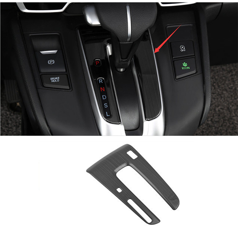 2017-2022 Honda CR-V Black Steel Gear Shift Panel Cover Trim  