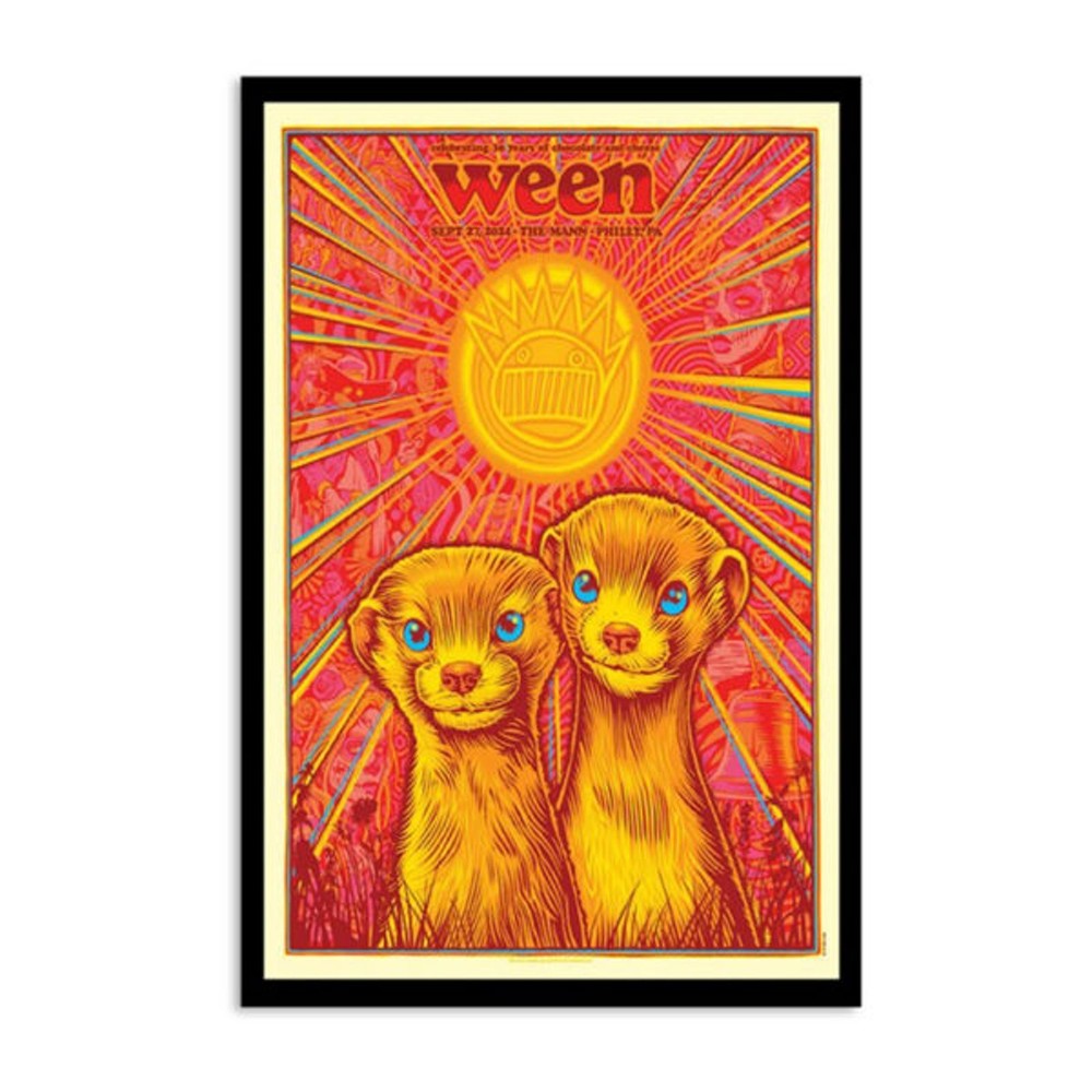 Ween Tour Philadelphia Pa Sep 27 2024 Tour Poster