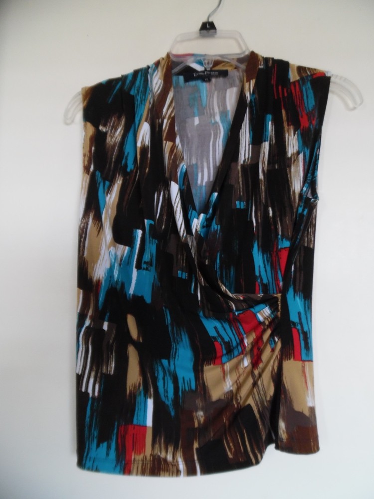 Evan Picone Womens PS Size Sleeveless Blouse Tank Top