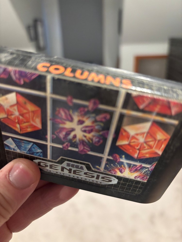 Columns (Sega Genesis, 1990) without game case. Very good condition