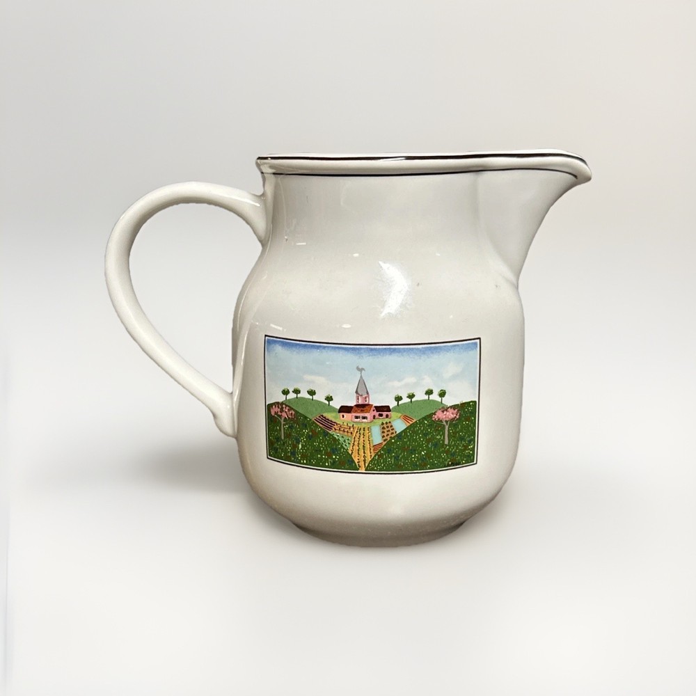 VTG Villeroy & Boch Design Naif Creamer Pitcher Vitro Porcelain Luxembourg Folk