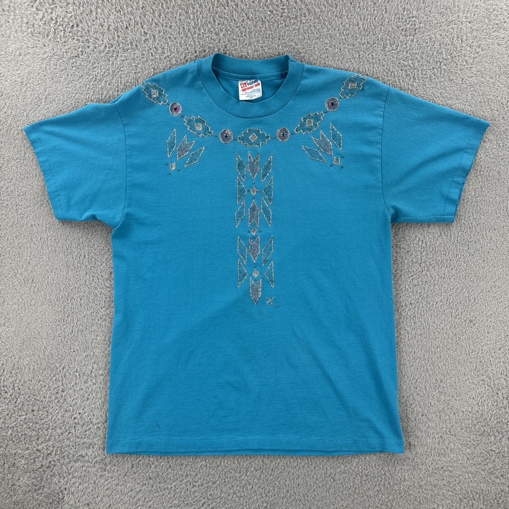 Vintage Hanes Heavyweight Men’s Size Large Single Stitch USA Made 90s Craft Tee
