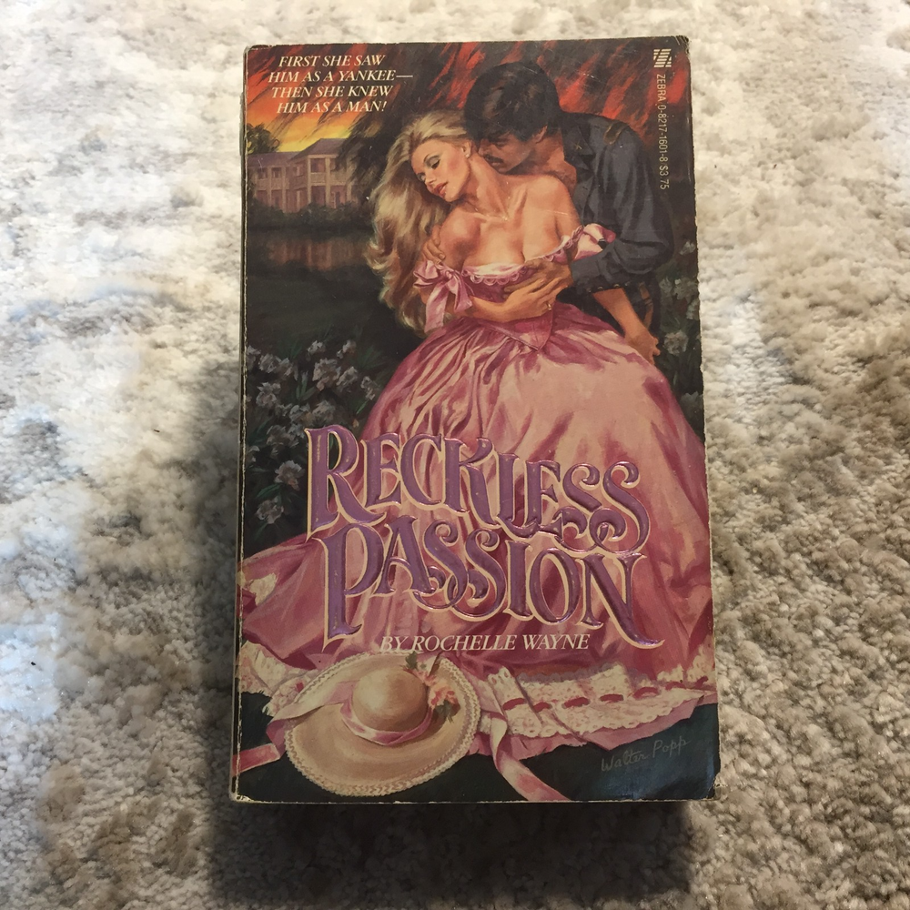 Reckless Passion Rochelle Wayne 1985 Zebra Runaway Bride Southern Romance Book
