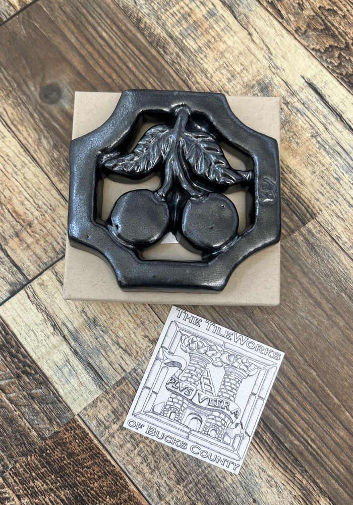 The Tileworks Bucks County Mercer Decorative Tile Cherries