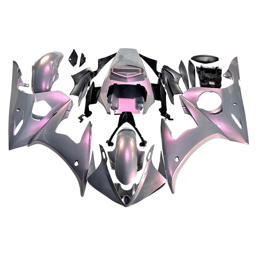 Gray Pink Fairing Kit For 2003-2005 Yamaha YZF R6 / 06-09 R6S Injection Bodywork