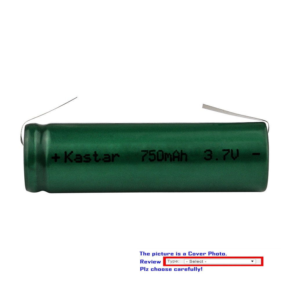 Kastar 3.7V Li-ion Battery for Philishave US14500V US14500VR US14500VR2 UR14500