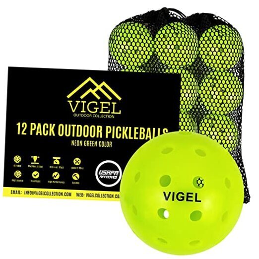 Premium Outdoor Pickleball Balls Set of 4-12, USAPA Approved Set of 12