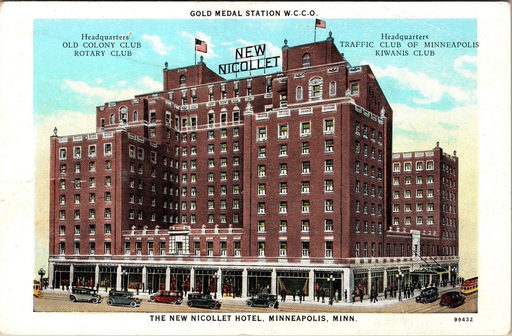 Minneapolis MN-Minnesota The New Nicollet Hotel, Vintage Postcard