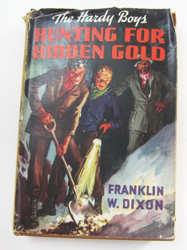 Hardy Boys Hunting For Hidden Gold Hardcover #5 1946 Printing w/Dust Jacket Book