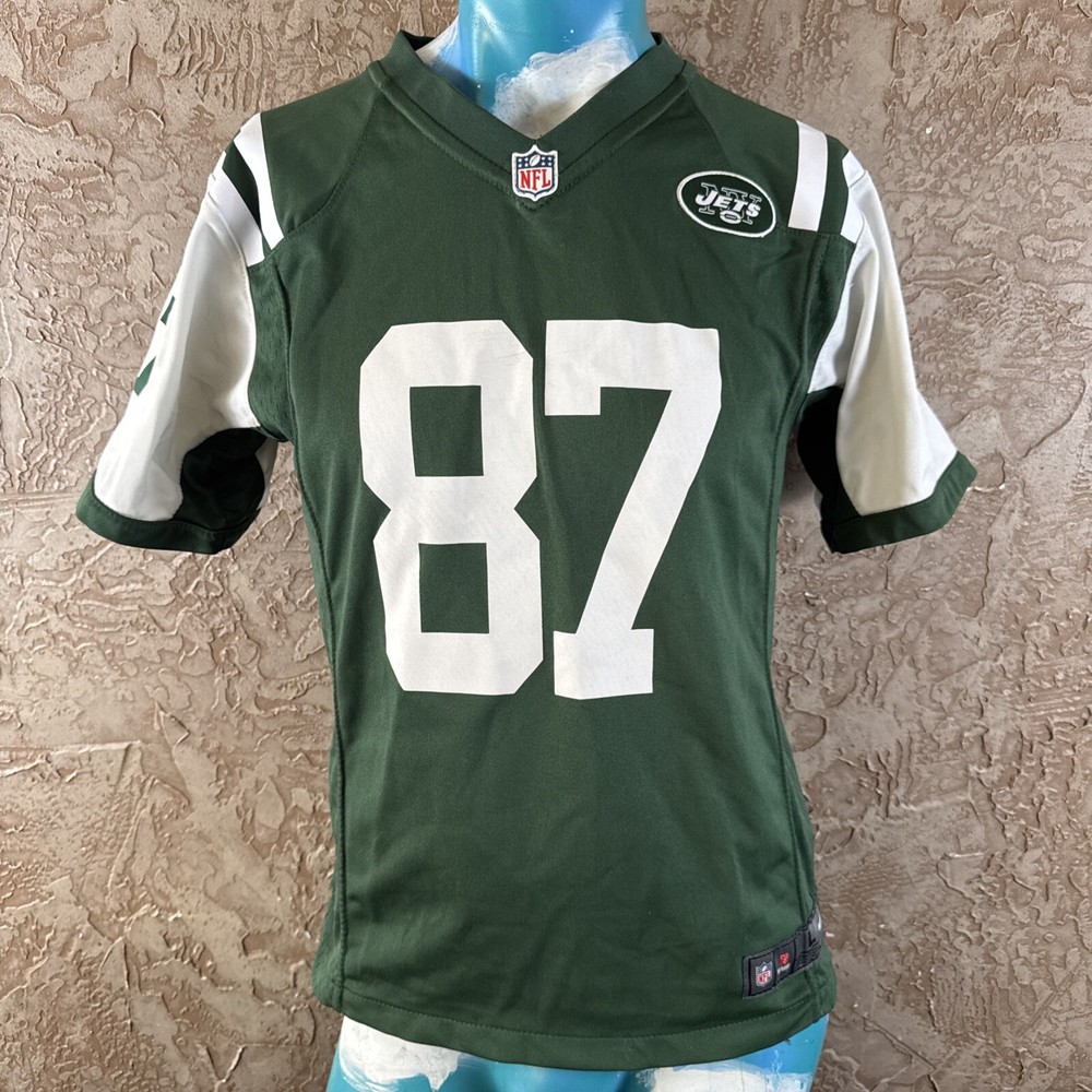 Nike NFL On Field New York Jets Youth Large Green #87 Football Jersey