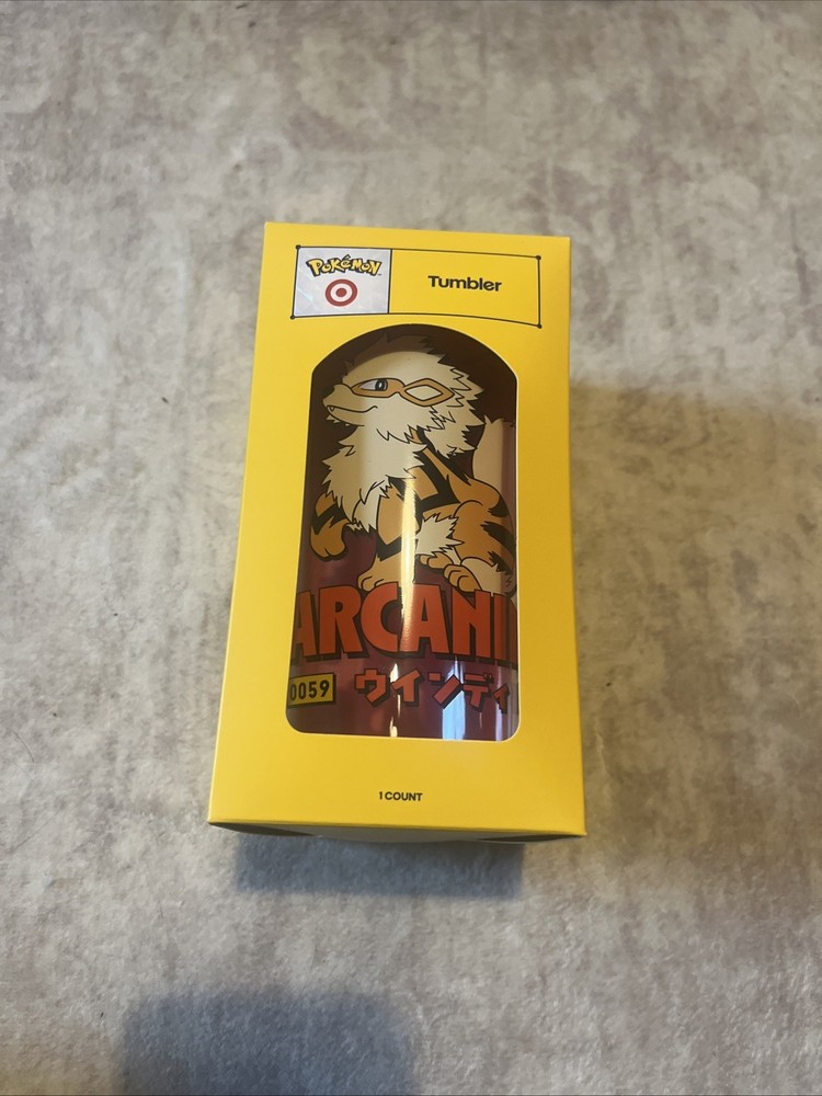 Pokémon x Target NEW Limited Edition Arcanine Tumbler 20oz