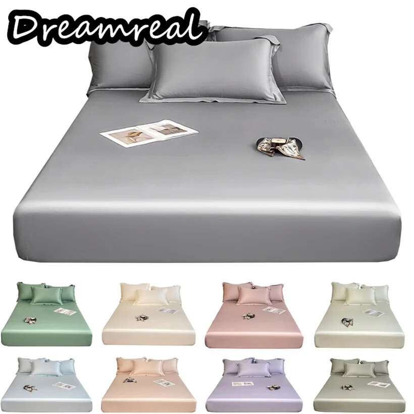 3pcs Elastic Mattress Protector Cover Fitted Sheet for Beds