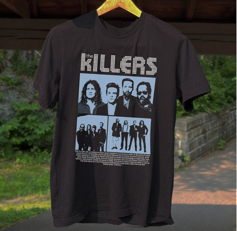 The Killers Shirt black unisex All size Shirt Gift fans