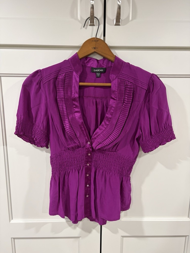 Y2K Inspired Vintage Button Up Blouse