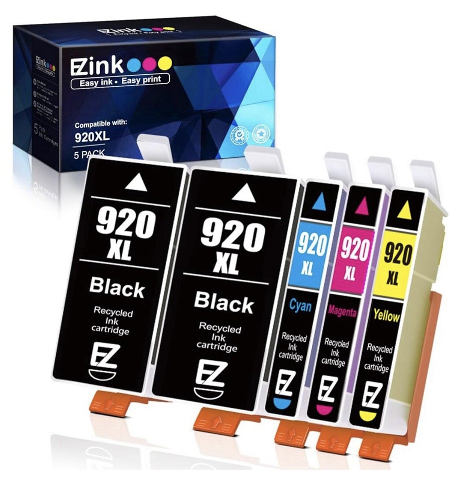 EZ INK cartridges For HP 920xl+920. Officejet-6500,6500A,6000,7000, 7500A + E709