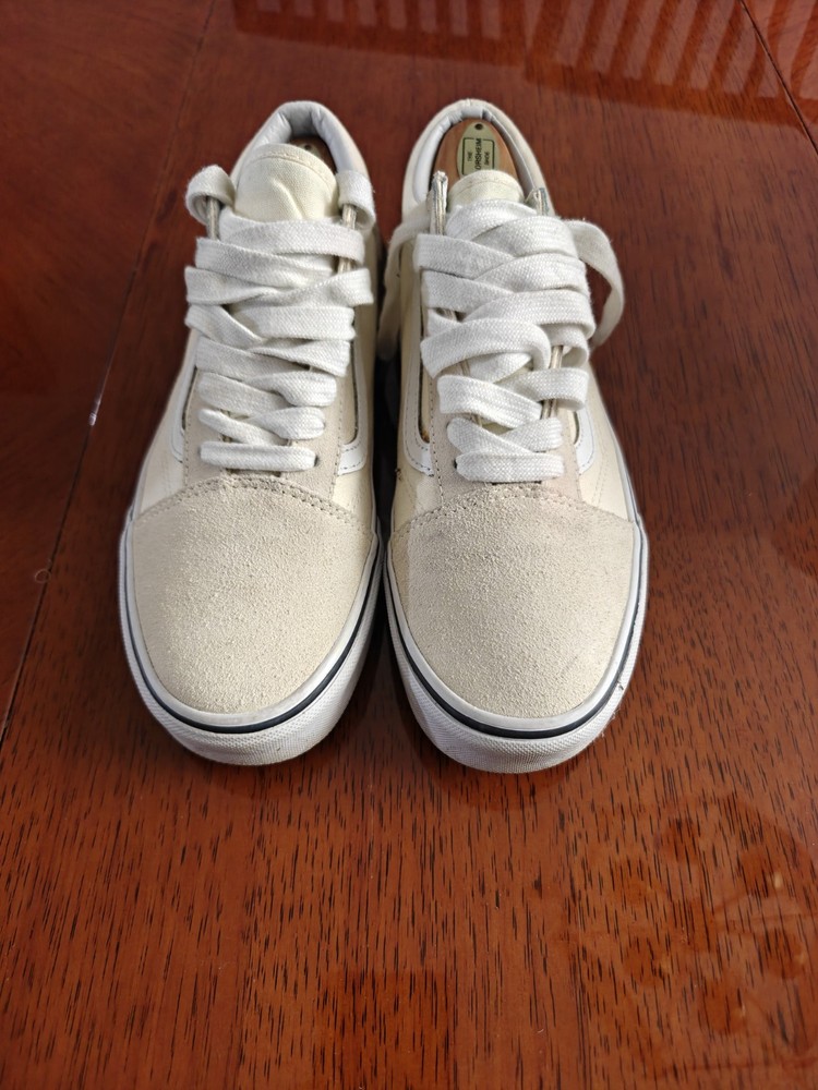 Vans Old Skool Birch White Gum Sole Suede Canvas Men’s 8.5 Women’s 10 Sneakers