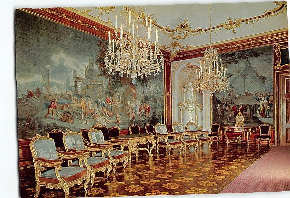 Postcard Gobelinsalon Schloß Schönbrunn Vienna Austria